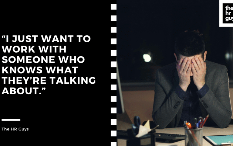 I just want to work with someone who knows what they’re talking about.